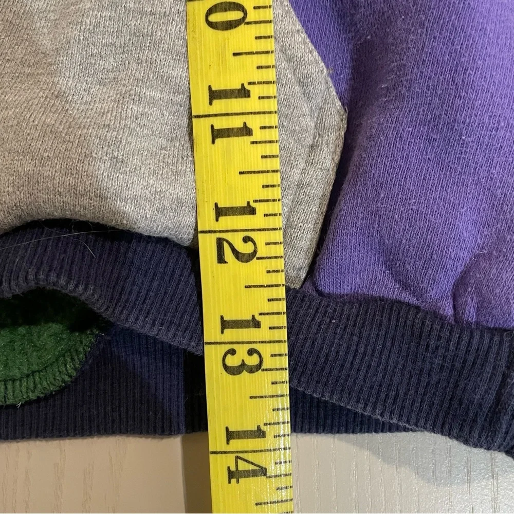 Vintage Gymboree 90s Colorblock Sporty 1/4 Zip Hoodie - Small 18M 2T